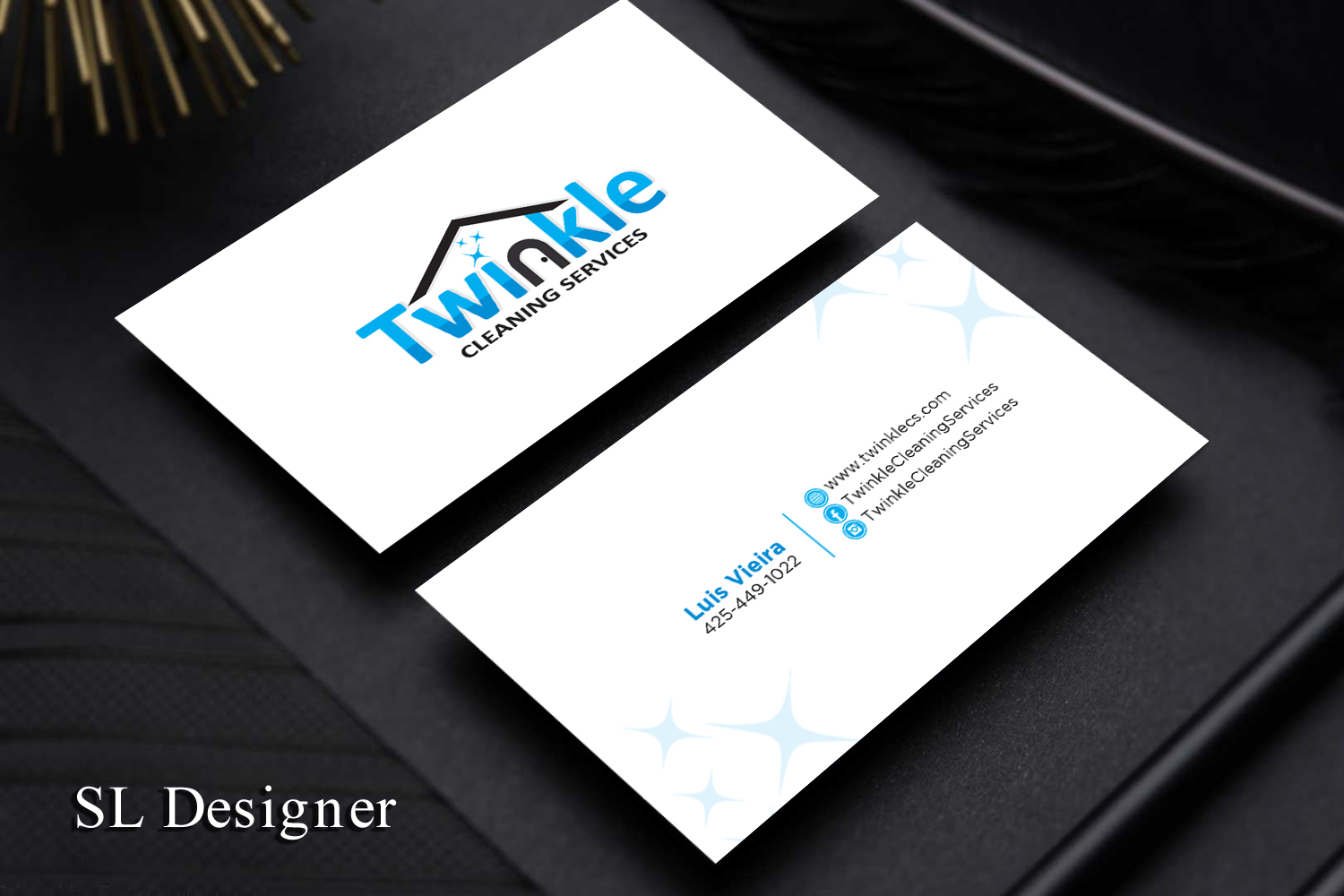 Business Card Design by SL Designer for Twinkle Cleaning Services, LLC | Design #21273895