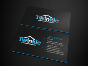 Diseño de Tarjeta de Presentación por Tripti Ranjan Gain para Twinkle Cleaning Services, LLC | Diseño: #21271267