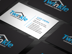 Business Card Design by Tripti Ranjan Gain for Twinkle Cleaning Services, LLC | Design: #21271284