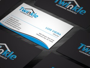 Business Card Design by Tripti Ranjan Gain for Twinkle Cleaning Services, LLC | Design: #21271291