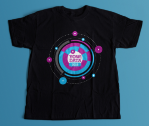 T-Shirt for delegates attending conference called 'Yow! Data 2019'  | T-shirt Design by andrew3344