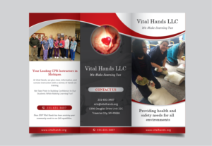 Brochure Design by alex989 for Vital Hands LLC | Design: #21299705