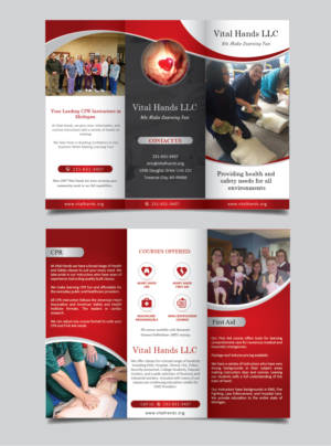 Brochure Design by alex989 for Vital Hands LLC | Design: #21299706