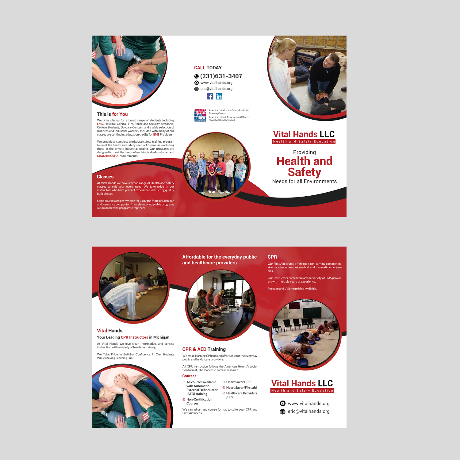 Brochure Design by debdesign for Vital Hands LLC | Design #21281048