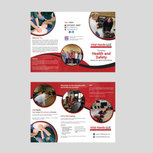 Brochure Design by debdesign for Vital Hands LLC | Design: #21281048