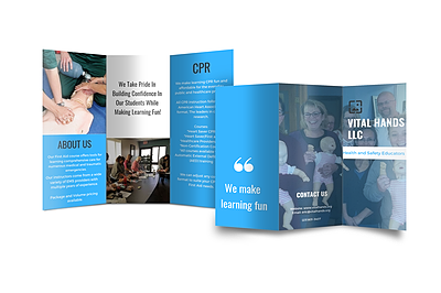 Diseño de Brochure por AnneWanjiku para Vital Hands LLC | Diseño #21297528