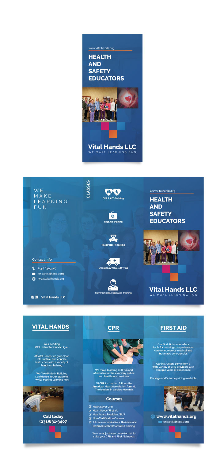 Brochure Design by vcreatived for Vital Hands LLC | Design #21281942