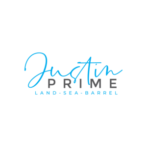 Justin Prime is the name under it can be anything such as, eat - drink - celebrate, steak - fish - barrel, land - sea - barrel, etc... | Logo Design by Kabelo Phofedi