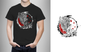 Astronaut Meets Greek Astronomy T-Shirt Design | T-Shirt-Design von Slant Line Media