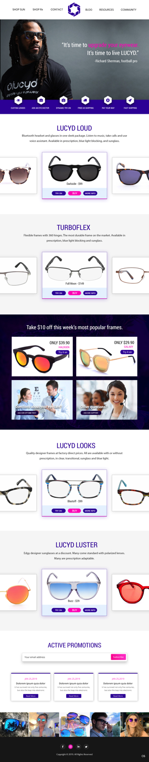 Web Design by pb for Lucyd | Design #21266381