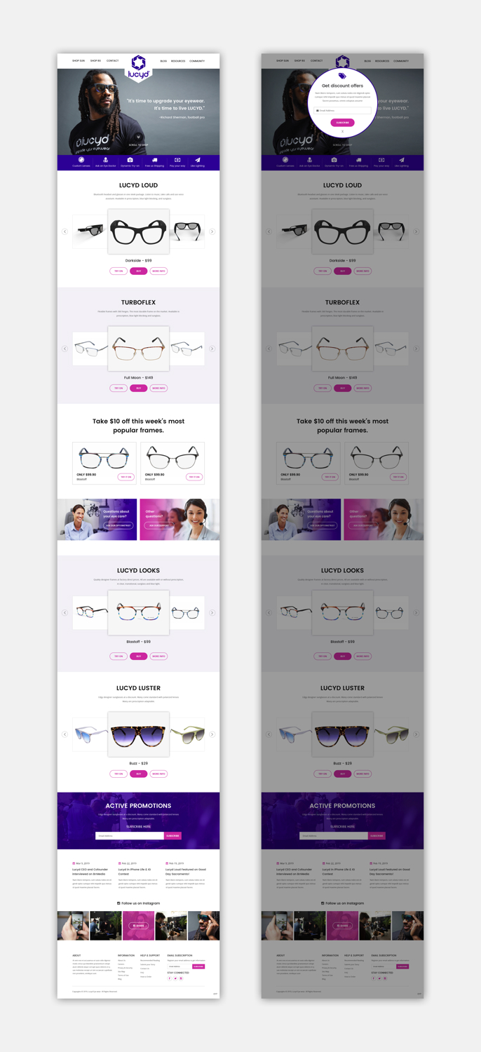 Web Design by pb for Lucyd | Design #21266383