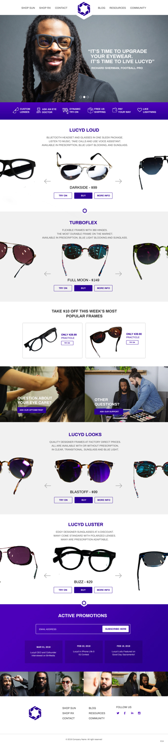 Web Design by pb for Lucyd | Design #21266384