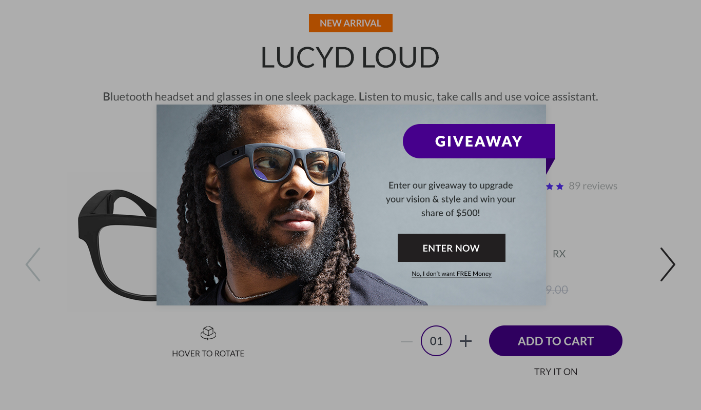 Web Design by Sadek for Lucyd | Design #21278515