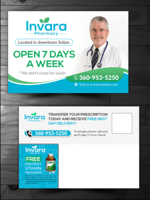 Invara Pharmacy - Now Open - 4 x 6 Postcard | Postcard Design by innovative earth