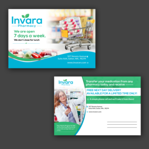 Invara Pharmacy - Now Open - 4 x 6 Postcard | Postcard Design by Schöpfer