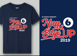 Nuff & Edge Up 6 | Diseño de Camiseta por Val brito