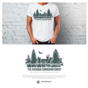 Whitetail Deer Silhouette T-Shirt design | Diseño de Camiseta por JoseDesign