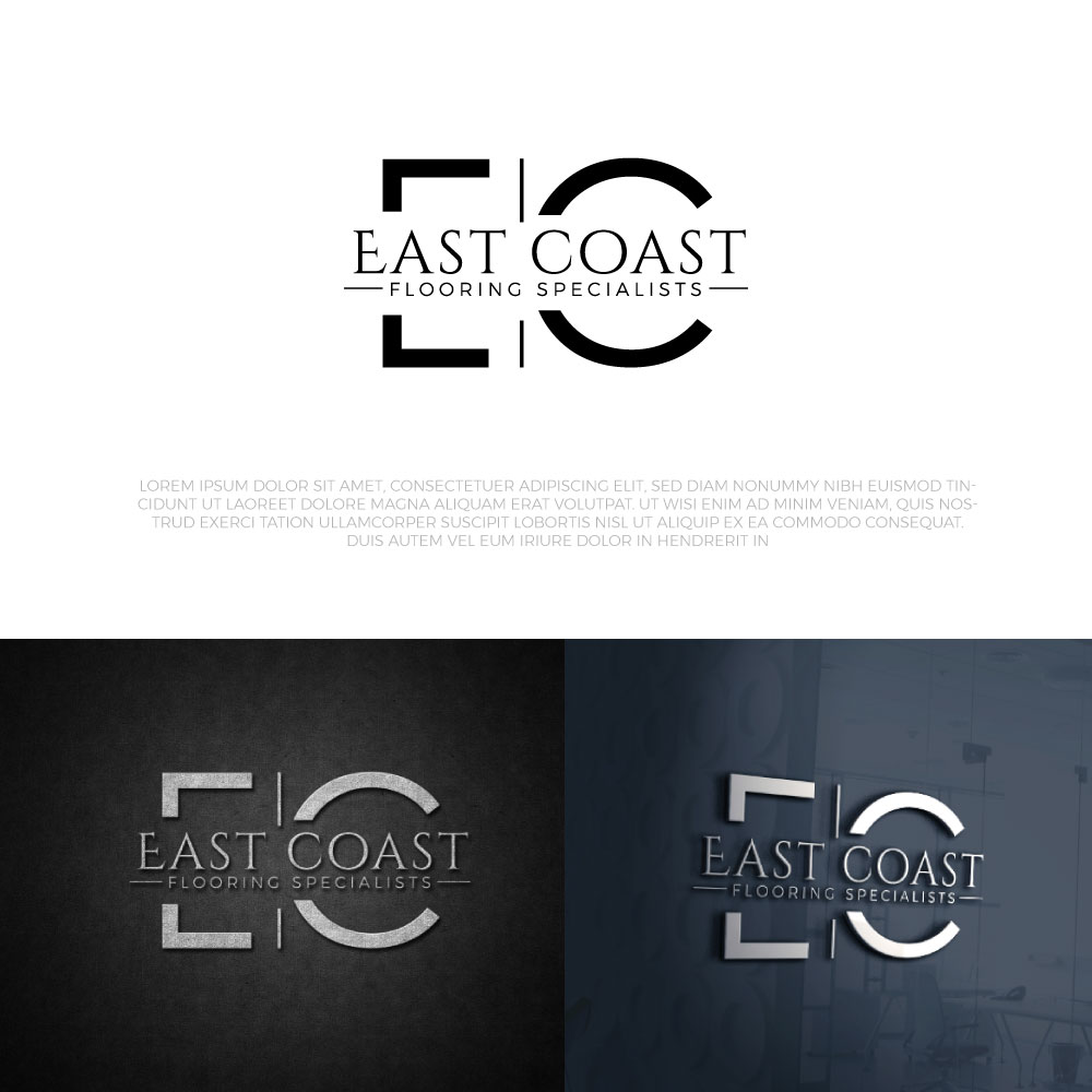 Masculine Professional Construction Company Logo Design For East