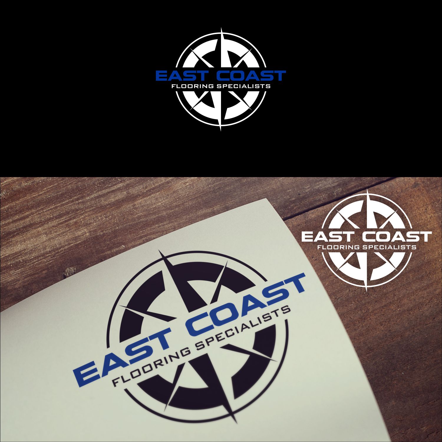 Masculine Professional Construction Company Logo Design For East