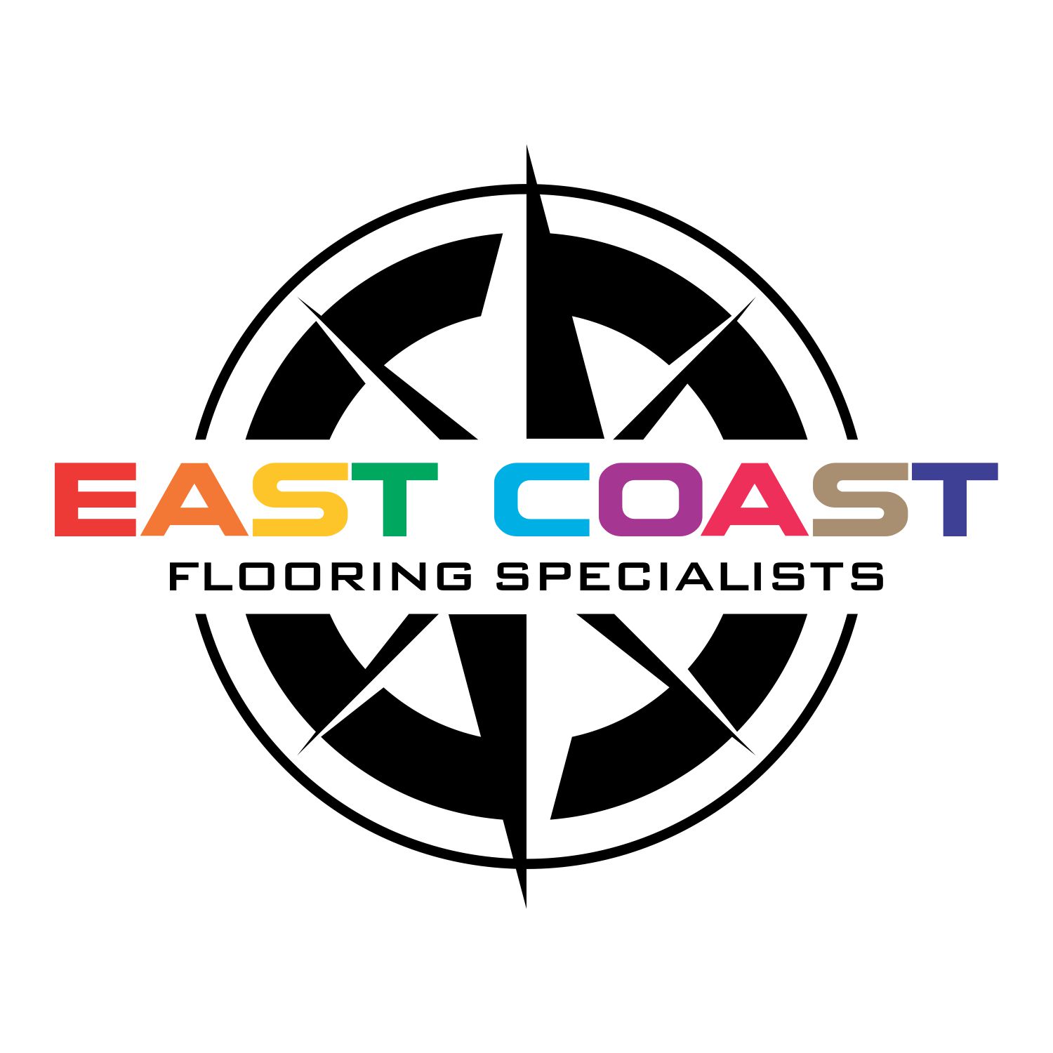 Masculine Professional Construction Company Logo Design For East