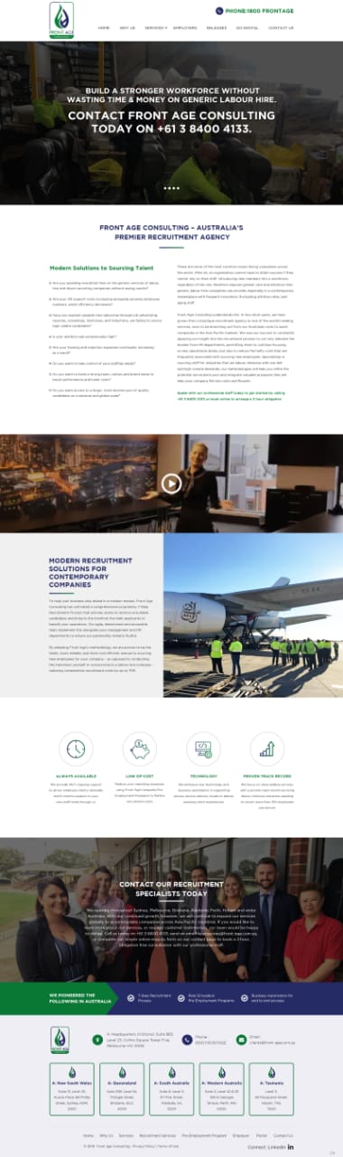 Web Design by pb for Front Age Consulting | Design #21608777