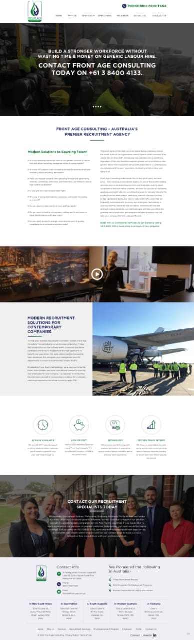 Web Design by pb for Front Age Consulting | Design #21608778