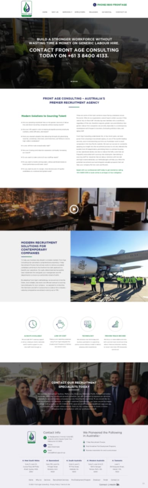 Web Design by pb for Front Age Consulting | Design: #21608778