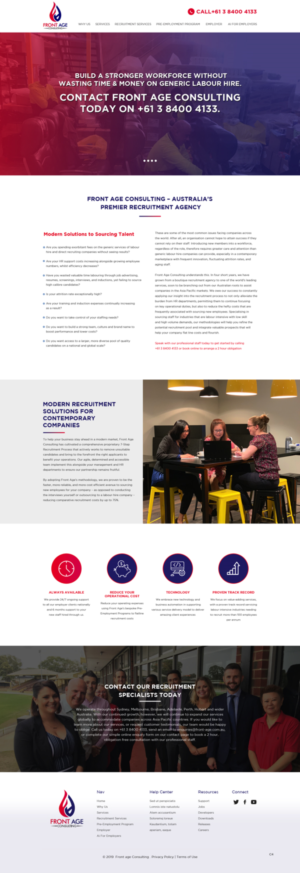 Web Design by pb for Front Age Consulting | Design: #21296229