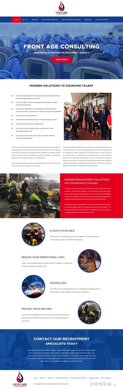 Web Design by pb for Front Age Consulting | Design #21296230