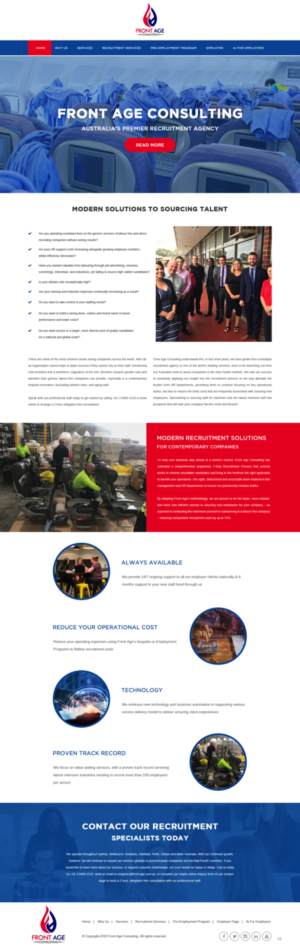 Web Design by pb for Front Age Consulting | Design: #21296230