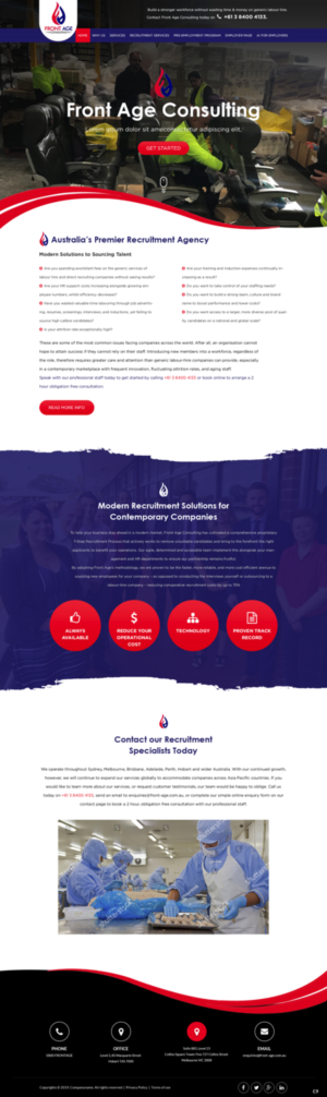 Web Design by pb for Front Age Consulting | Design: #21296231