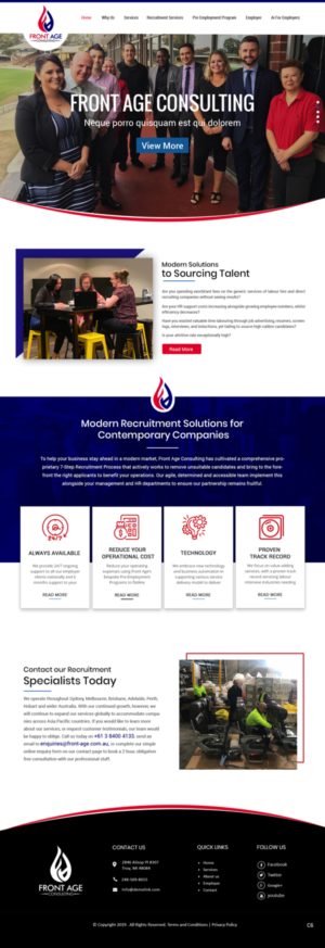 Web Design by pb for Front Age Consulting | Design: #21296232