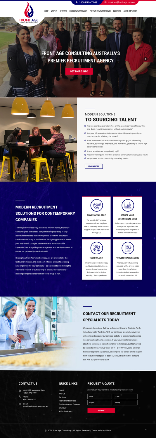 Web Design by pb for Front Age Consulting | Design #21296233