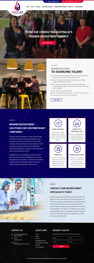 Web Design by pb for Front Age Consulting | Design: #21296233