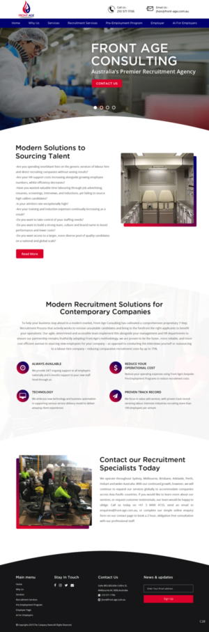 Web Design by pb for Front Age Consulting | Design: #21296234