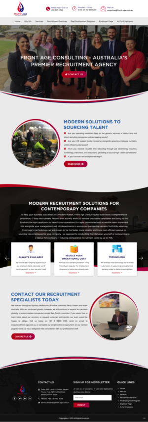 Web Design by pb for Front Age Consulting | Design: #21296235