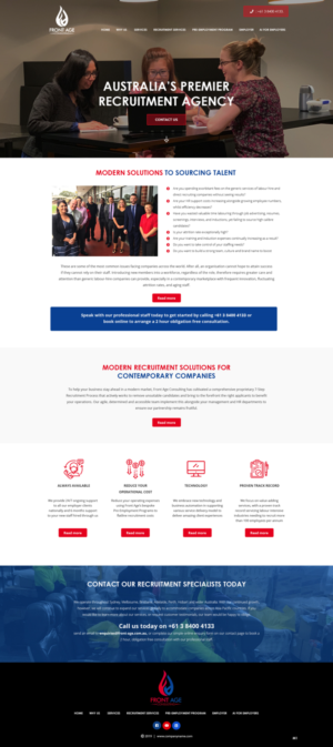 Web Design by pb for Front Age Consulting | Design: #21296236