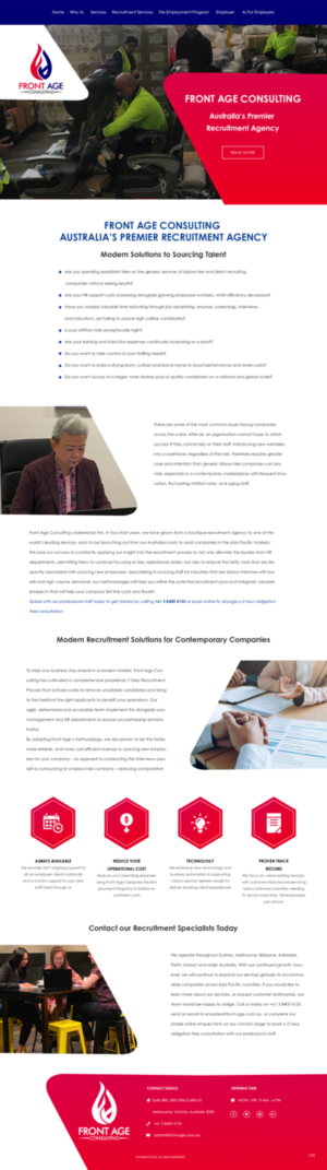 Web Design by pb for Front Age Consulting | Design: #21296237