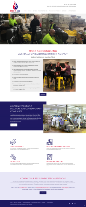 Web Design by pb for Front Age Consulting | Design: #21296238