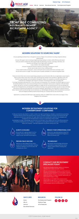 Web Design by pb for Front Age Consulting | Design: #21296240