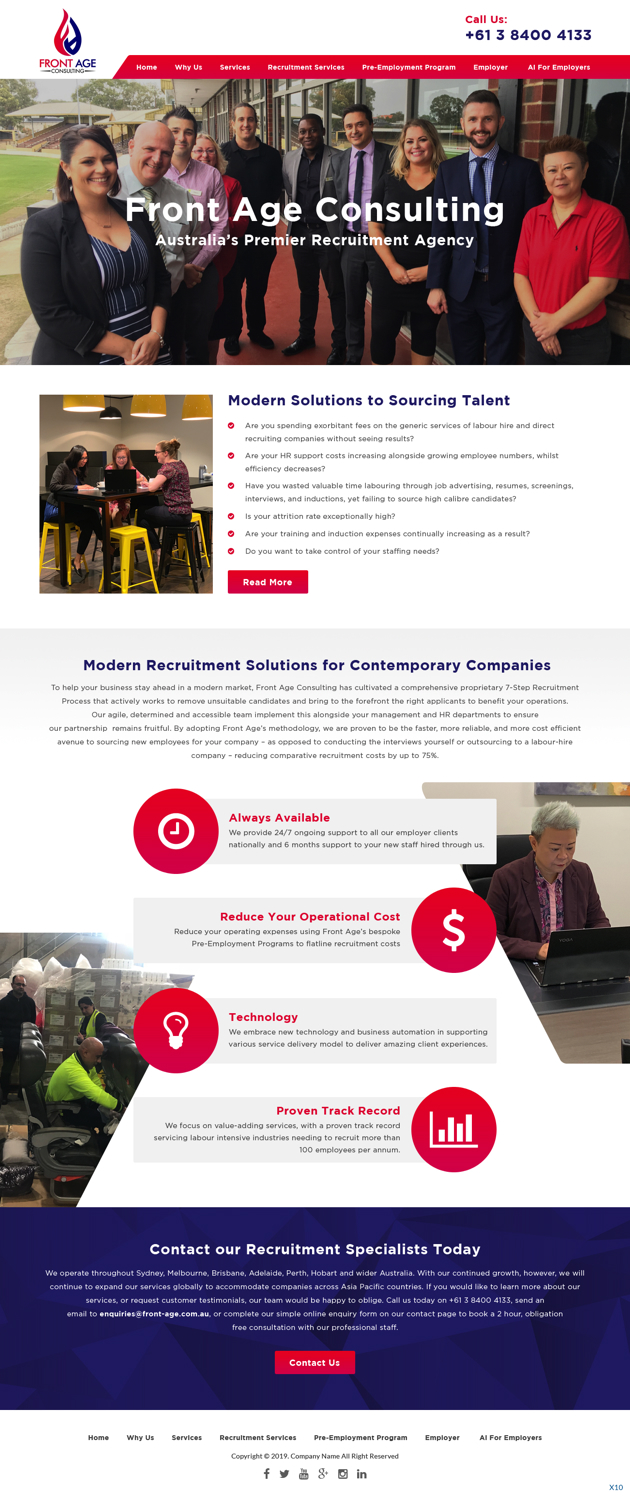 Web Design by pb for Front Age Consulting | Design #21296241