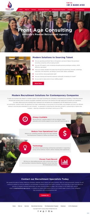 Web Design by pb for Front Age Consulting | Design: #21296241
