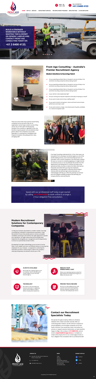 Web Design by pb for Front Age Consulting | Design #21296242