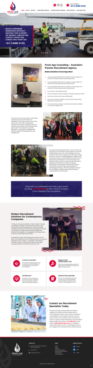 Web Design by pb for Front Age Consulting | Design: #21296242