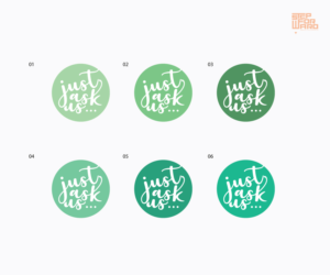 Logo Design by step forward 2 for Just Ask Us... | Design: #21310069