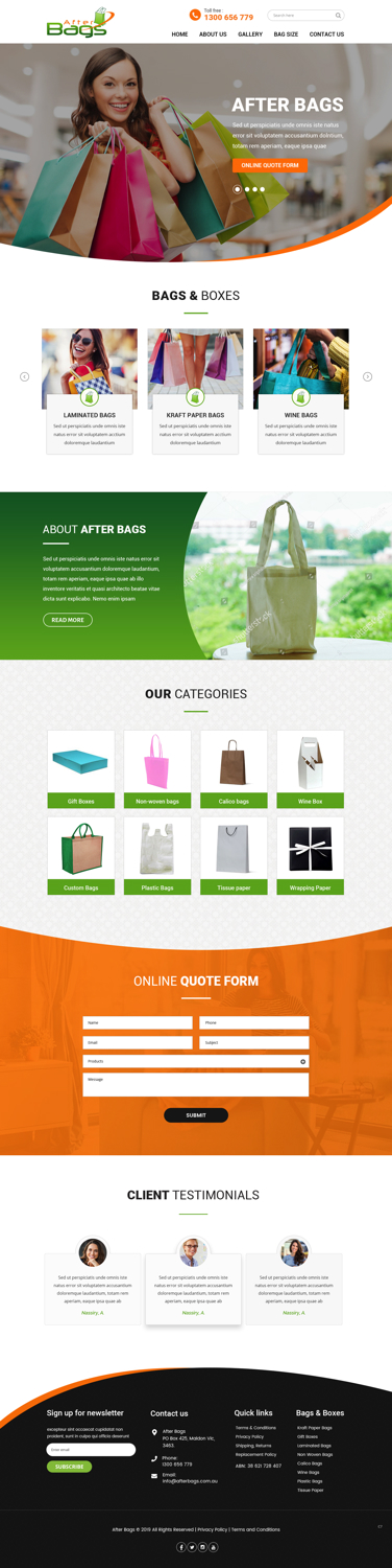 Web Design by pb for this project | Design #21272985