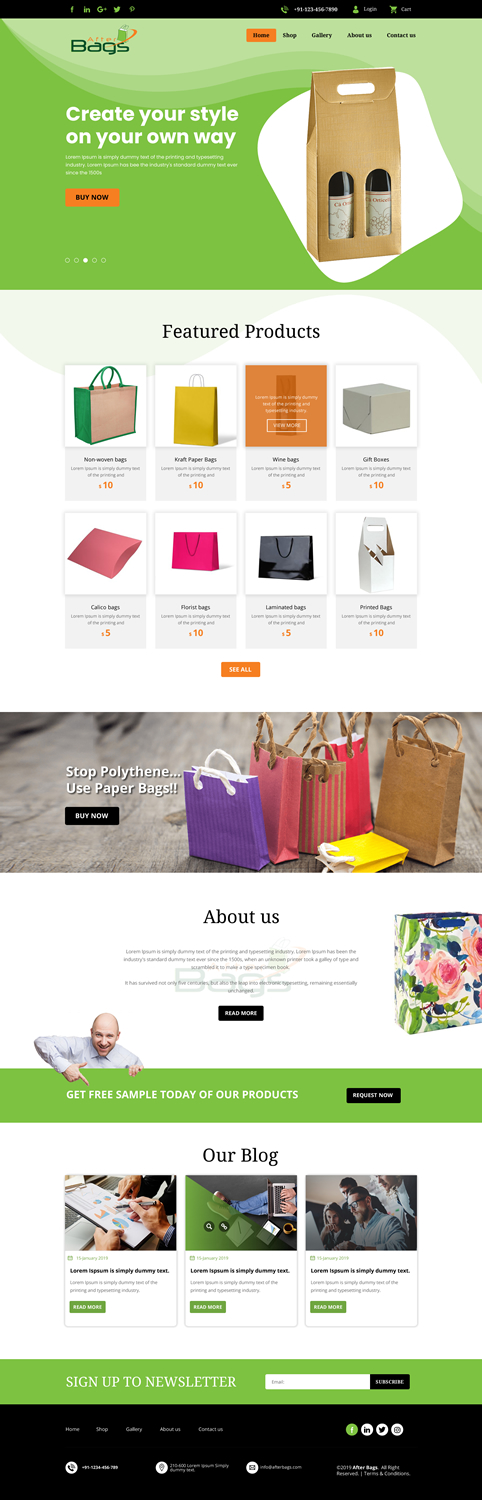 Web Design par rightway pour ce projet | Design #21266547
