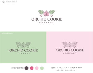 Orchid Cookie Company | Logo-Design von Birdcage