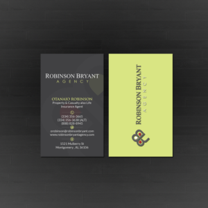 Business Card Design by Creations Box 2015 for Robinson Bryant Agency | Design: #21266520