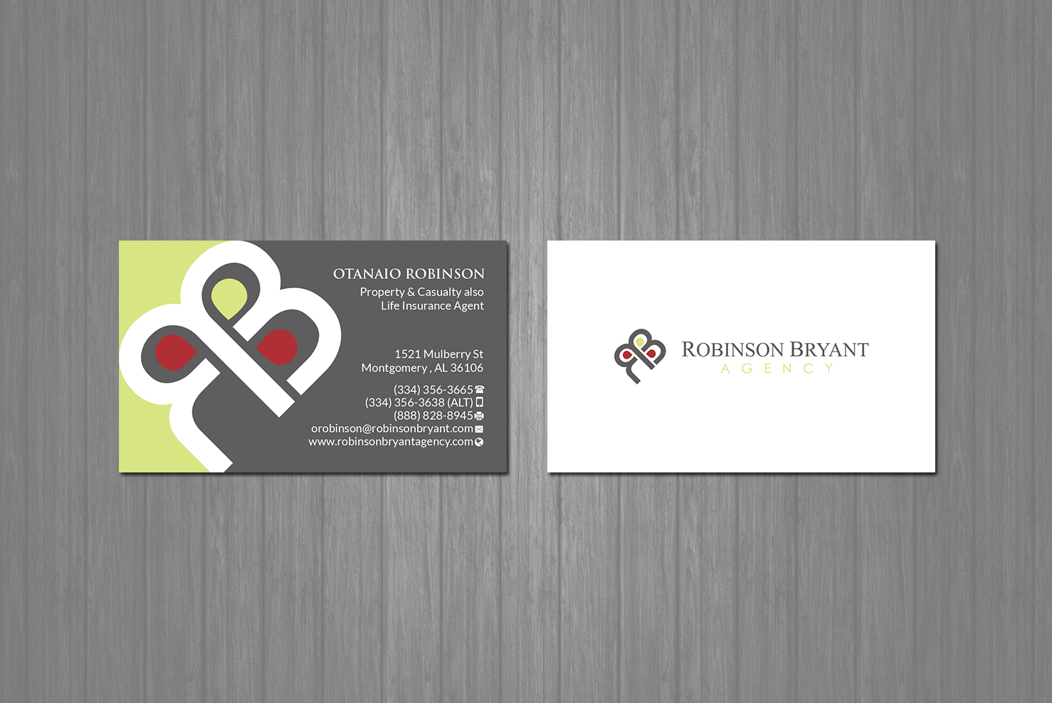 Business Card Design by Creations Box 2015 for Robinson Bryant Agency | Design #21270758